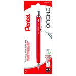 Pentel Orenz Retractable Mechanical Pencil with Sliding Sleeve, 0.3mm Ultra Fine Point, Red Barrel, PP503BP-B, 1 Pack