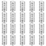 YPLonon Small Compressed Springs 20 Pcs Coil Extended Springs 304 Stainless Steel 3D Printer Press Extruder Return Springs OD 0.19" Wire Dia. 0.02" Compression Length 0.39" Elastic Springs - Silver