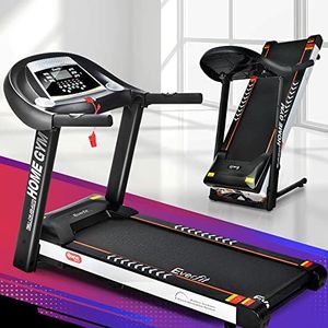 Everfit Treadmill Electric Treadmills with 450mm Running Belt, Hydraulic Unfolded Walking Pad Foldable Machine Exercise & Fitness Equipment, with up to 18km/h Speed and 15-Level Incline for Home Gym