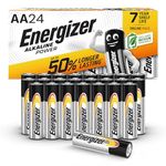 Energizer AA Batteries, Alkaline Power, 24 Pack, Double A Battery Pack - Amazon Exclusive