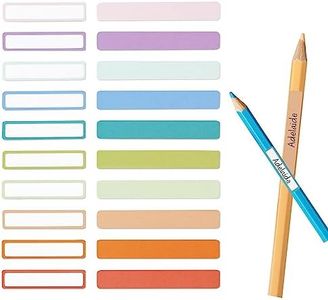 200Pz Etichette Adesive Penne Adesivi Nome Adesivi per Matite Decorazioni Scrapbooking Barattoli Materiale Scolastico Cancelleria Bambini Regalo Compleanno Laurea Studenti Scuola Ufficio (A)