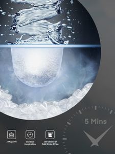 FOHERE Countertop Ice Maker – 14KG Daily Capacity