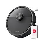 roborock Q7 M5 Robot Vacuum Cleaner With Mop,10,000Pa HyperForce Suction, Dual Anti-Tangle Brushes, PreciSense LiDAR Navigation, APP-Controlled Mopping, Robotic Vacuum ideal for Pet Hair, Black