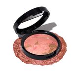 LAURA GELLER NEW YORK Baked Blush-n-Bronze Marbleized 2-in-1 Sculpting Bronzer Blush - Berry Bronze - Contour Face with a Radiant Flush