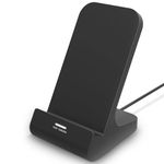 Oinmely Z1 Wireless Charger Wireless Phone Charger Stand Qi-Certified 10W Max Compatible with Apple iPhone 12/12 Pro Max/ 11Pro/11Pro Max/XR/XS Max/XS/X/8/8Plus, Samsung Galaxy