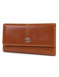 Timberland womens Leather Rfid Flap Cluth Organizer Wallet, Cognac (Buff Apache), One Size UK