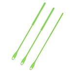 3pcs Cleaner Brush, 9.45 Inch Extra Long Silicone Straw Brush 6/8/10 mm Reusable Water Bottle Straw Cleaner Crevice Brush Pipe Cleaners Kitchen Cleaning Tool (Green)