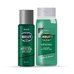Brut Original Deodorant 200ml + Brut Original All - In- one Hair & Body Shower Gel 500ml