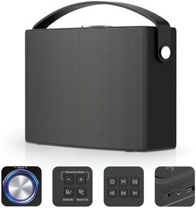 Audio Array AM-W46 Groove Wireless Bluetooth 5.3 Bookshelf Speaker 30W | 5400mAh Upto 24h Long Battery Life DSP Chip | 4 EQ Modes | Stylish Metal Volume Knob | Superior Bass Quality
