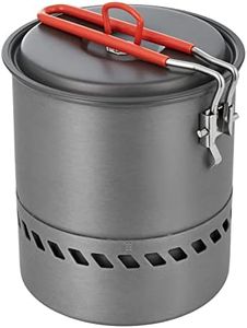 Bulin Camping Cooking Pot Heat Exchanger Outdoor Camp Pot 1.5 Liter Lightweight Backpacking Hiking Pot - Outstanding Boil Times & Save Fuel