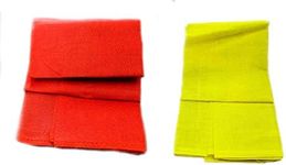 Rotz® Cotton Cloth for Pooja Pack of 2 (Red & Yellow)