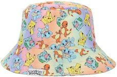 Pokemon All-Over Character Print Youth Rainbow Ombre Bucket Hat