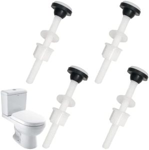4 Pack Plastic Toilet Tank Bolts, M10 Toilet Cistern to Toilet Pan Fixing Fitting Sealing Kit Close Coupling Bolts WC Tank to Bowl Bathroom Toilet Repair Kits