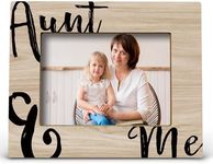 FONDCANYON Aunt Picture Frame - Auntie Picture Frame, Aunt Picture Frame from Niece Nephew, Mothers Day Gifts for Aunt Auntie, Aunt Gifts from Nephew Niece, Aunt and Me Photo Frame(5x7 Inch Photo)