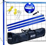 Park & Sun Sports Volley Sport: Portable Outdoor Volleyball Net System, Blue