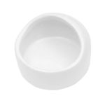 POPETPOP Hamster Feeding Bowls Pet Ceramic Food Bowls for Small Animal Rodents Gerbil (White)
