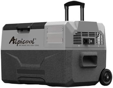Alpicool ECX30 30L Compressor Car Refrigerator, Portable Camping Fridge DC 12v Freezer for Truck, Campervan, RV, Boat, -20℃ to 20℃, with Telescopic Handle, Rechargeable (Battery not included)
