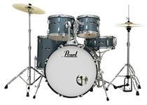 Pearl, Drum Set, 5 Pcs, Roadshow, W/Stands & Cymbals -Aqua Blue Glitter RS525SC/C (703)