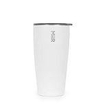 MiiR, Insulated Tumbler with Press-on Lid for Coffee, Tea and Car Cup Holder Compatible, White, 16 Oz