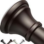 Bronze Shower Curtain Rods,43-72 Inches, Rust Resistance, Adjustable Tension Rod with Durable Spring, No Drilling, Use for Bathroom, Bedroom, Kitchen, Balcony, Home