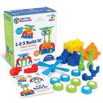 Learning Resources 1-2-3 Build It Robot Factory, Fine Motor Toy, Robot Building Set, Ages 2+