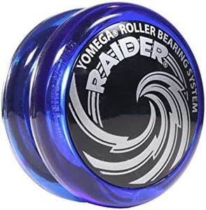 Yomega Raider - Profesional Responsive Ball Bearing Yoyo, ideal para niños, Beginners y para Advanced String Yo-Yo Trucos y Looping Play. + Extra 2 Strings (Blue/Black Cap)
