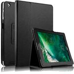 Leather Flip Stand Folio Case Plain Cover for Apple iPad Air 1st generation A1474 A1475 A1476 (Black)