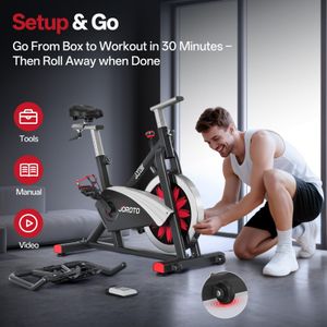 JOROTO X2 Indoor Exercise Bike – Adjustable Stationary Cycling Machine