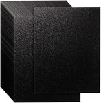 Bright Creations Black Glitter Paper Cardstock for Crafts - 24 Pack, 8.5 x 11 Inches