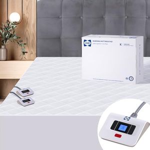 Sealy Heated Mattress Pad King Size 78x80 Inch | Luxury Quilted Waterproof Electric Mattress Cover with 10 Heat Setting Dual Controller & 1-12 Hours Auto Shut Off | Fit Up to 17" Deep Pocket