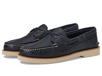 Sperry Men's A/O Double Sole Cross Lace Boat Shoe, Navy, 9 W US