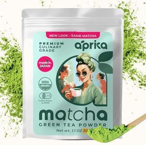 100% Organic Matcha Green Tea Powder - Premium Japanese Matcha - Best for Delicious Matcha Latte, Yummy Smoothie, Flavorful Desserts & Baking - No Sugar Added - by AprikaLife