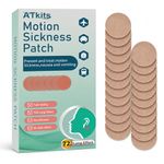 ATkits Motion Sickness Patches 40 Count – Sea Sickness Patch for Cruise, Car & Plane – Non-Drowsy & Waterproof – Behind Ear Nausea Comfort Patches for Adults & Kids – Travel Essentials