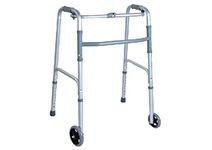 Dr.Safe Walkers, One Button Folding Walker, Light weight Walker, Walker with two 5-inch wheels