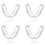 Teeth Whitening Mouth Trays, 4 Pcs Thermoplastic Teeth Whitening Kit, Moldable Teeth Whitening Gum Shield for Teeth Whitening Grinding Protecting