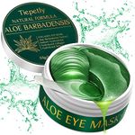 Under Eye Patches, Aloe Vera Eye Masks for Puffy Eyes, Collagen Eye Patches, Dark Circles Under Eye Treatment Women, Under Eye Bags Removal and Anti Wrinkle, Hydrating, Skincare, 30 Pairs