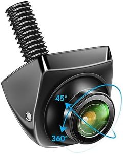 Jansite Camara Marcha Atras Coche, Ajustable AHD 720P Cámara Trasera 170°Ángulo Ancho Universal, Visión Nocturna 12V-24V