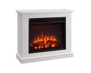 FLAMME Ashbourne Fireplace with 32" surround with 2kW Fireplace Heater White Multiple Colours Available