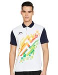 Shiv Naresh Men's Regular Fit T-Shirt (811B_Navy/White/Orange/Green 2XL)