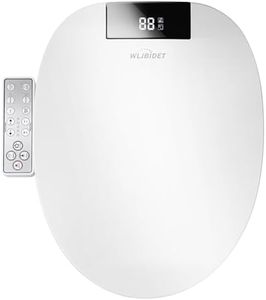 WLJBIDET Toilet Bidet Seat, Instant Warm Water, Self-Cleaning Nozzle, Multiple Spraying Modes, Electric Heated Seat, Warm Air Drying, Soft Closed Lid, Display Screen, Requires Electricity, Round