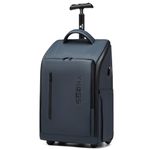 Rolling Backpack, Waterproof Backpack with Wheels for Business College Student Commuter, Carry on Backpack with Laptop Compartment, Fit 15.6 Inch Laptop, Wheeled Backpack for Adults