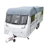 UK Custom Covers CTC787GREY Caravan Top Roof Cover Waterproof Heavy Duty Grey - Sizes 12-14ft