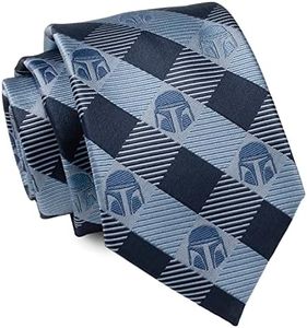 Cufflinks Inc. Star Wars The Mandalorian Ties, Officially Licensed by Lucasfilm LTD, Blue