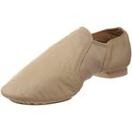 Sansha Charlotte Leather Slip-On Jazz Shoe,Cappuccino,9 M US Women's/5 M US Men's