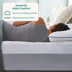 Sleep Innovations 4" King Mattress Topper – Memory Foam