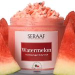 SERAAF Exfoliating Body Scrub For Women, Sugar Scrub for Body Tan Removal, Tanning Dead Skin Remover, Dead Skin Remover, Body Polishing Sulphate, Paraben & Harmful Chemical-Free Body Scrub for Men