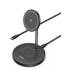 Anker Wireless Charging Stand, PowerWave 2-in-1 Magnetic Stand Lite with 5 ft USB-C Cable, Charging Stand for iPhone 16/15/14/13/12 Series, AirPods 2/Pro, and More (AC Adapter Not Included)