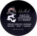 Billy Jealousy Headlock Hair Molding Cream, Hair Styling Cream for Men with Strong All-Day Hold, Natural Matte Finish Hair Cream for All Lengths, 3 Ounce