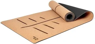 Luxury Cork Yoga Mat - Non Slip, Extra Thick Grip. Thicker, Longer, and Wider for More Comfort and Support. Tough Enough For Hot Yoga. Natural, Non Toxic, and Eco Friendly. Optional Alignment Lines.