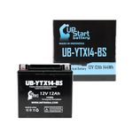 Replacement 2000 Honda TRX450 FourTrax Foreman S, ES 450 CC Factory Activated, Maintenance Free, ATV Battery - 12V, 12AH, UB-YTX14-BS